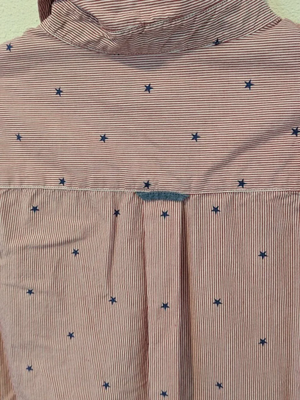 Large CHAPS Ralph Lauren Cotton Short Sleeve Pocket Americana Button Down Shirt